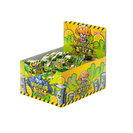 Карамель Кислая атака со вкусом лимона