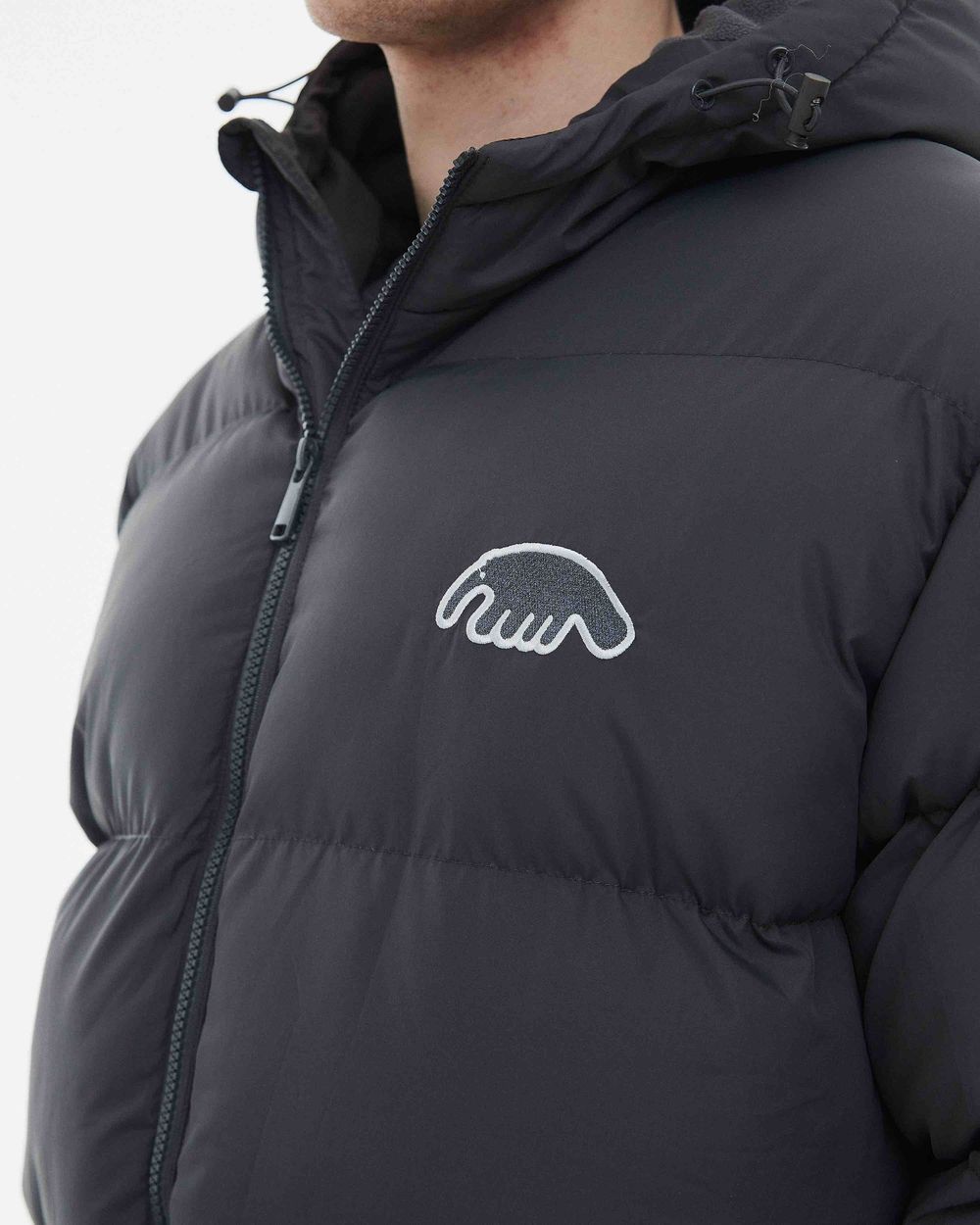 Пуховик Anteater Downjacket Hooded серый