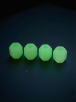 Шестигранные бусины люминесцентные на шнурки/браслет/темляк