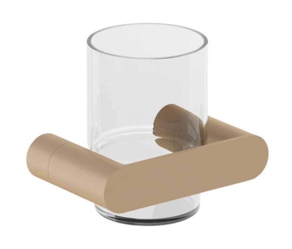 Стаканчик для зубных щеток стекло/нерж. сталь VERONA 16881.G золото