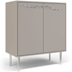 Комод Арт Колор matte Стайл Сильвер с 2 полками Серый агат матовый