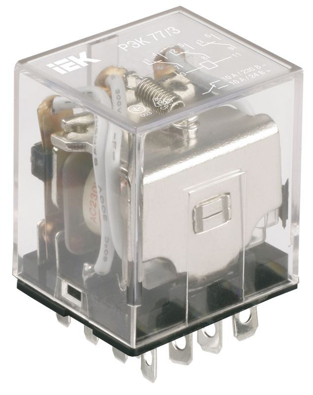 Реле промежуточное РЭК77/3(LY3) 10А 220В АC IEK