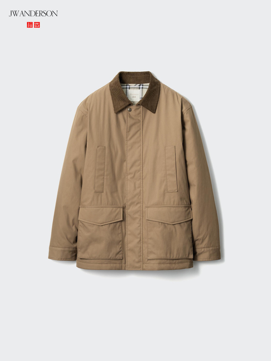UNIQLO Куртка PUFFERTECH Utility, коричневый