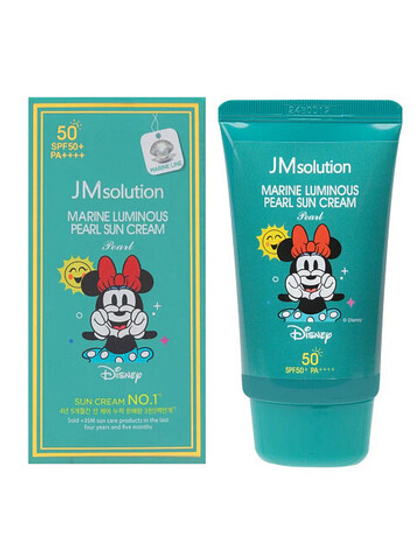Jmsolution Увлажняющий солнцезащитный крем с жемчугом Minnie Mouse, 50 мл