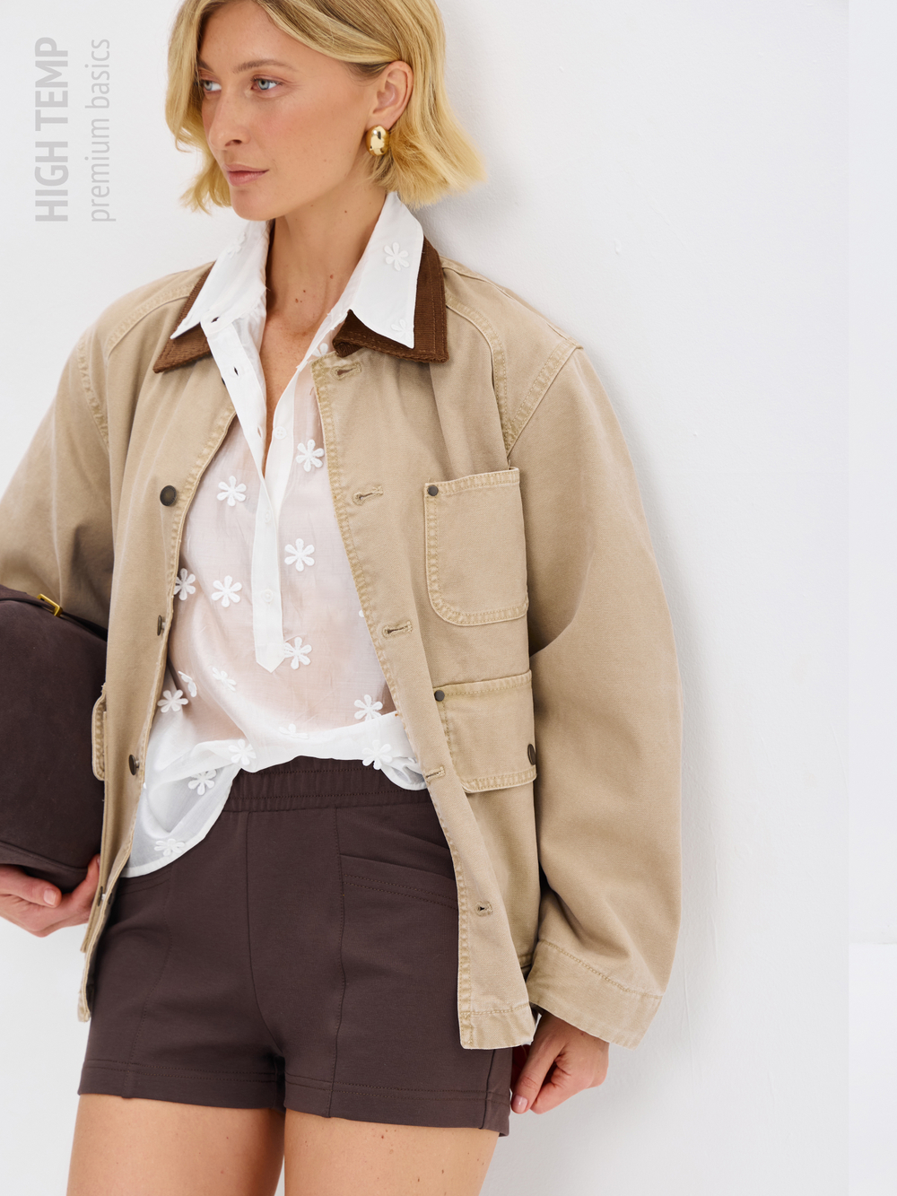 Экстра короткие шорты из футера