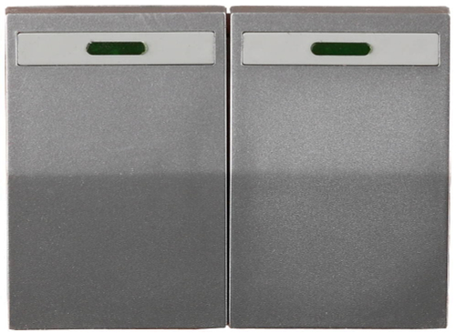 СВЕТОЗАР Эффект, без вставки и рамки, двухклавишный выключатель (SV-54435-SM)