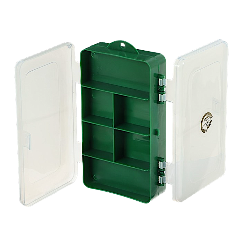 Коробка Три Кита TK-32 Двухсторонняя Зелёная 6+5отд. 190x112x50мм 003.0826