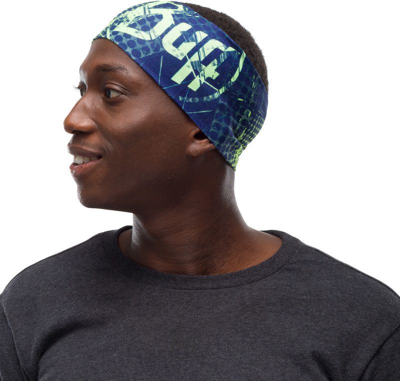 Повязка на голову спортивная Buff Headband CoolNet Havoc Blue Фото 2