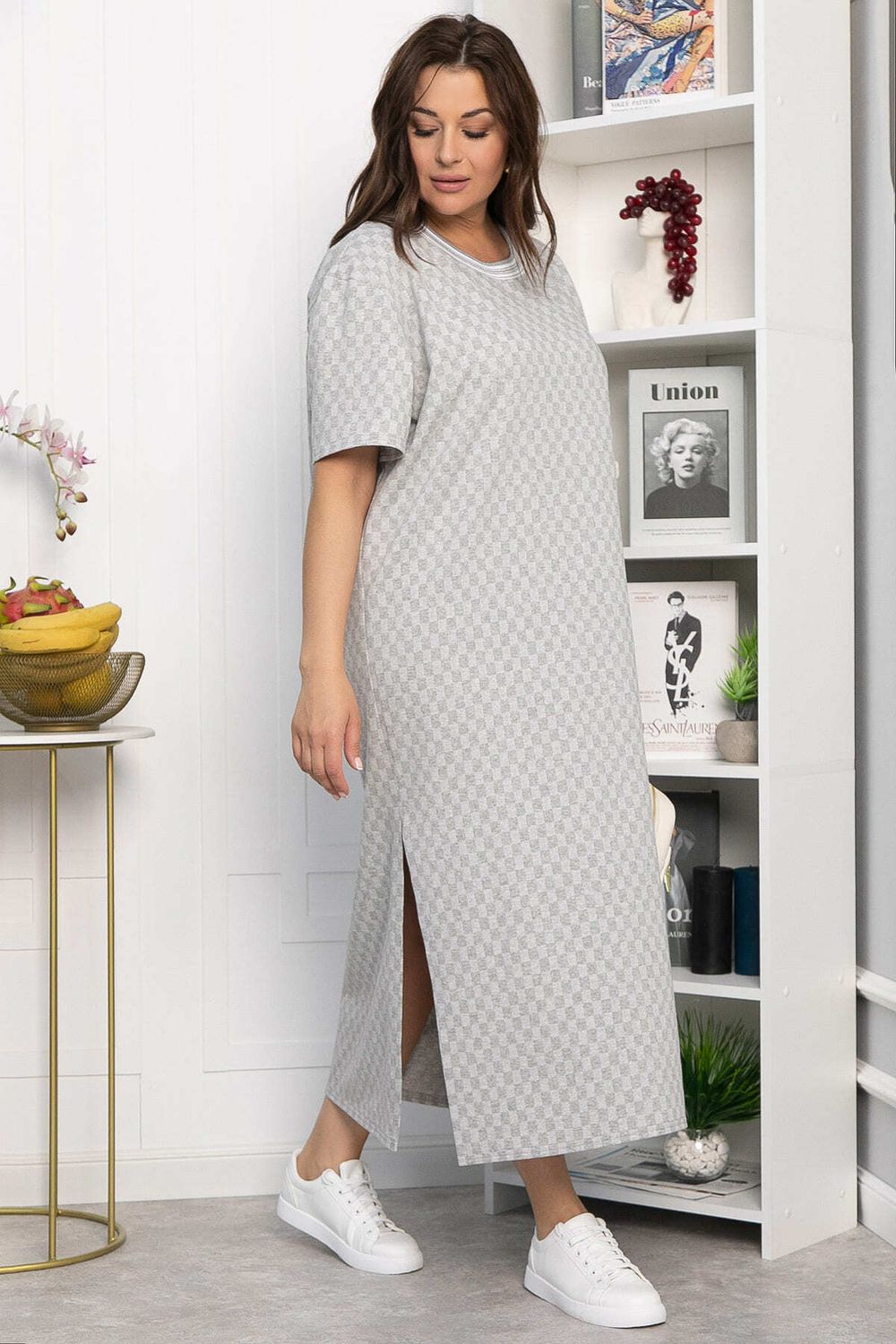 Платье Ривьера (серое) П13866-1М LT Collection