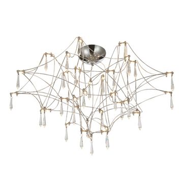 SL6601.102.78 Светильник потолочный ST-Luce Хром/Прозрачный LED 78*0,35W 3000K GRAVETTA