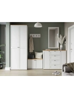 Прихожая с зеркалом Белый 280х52х220