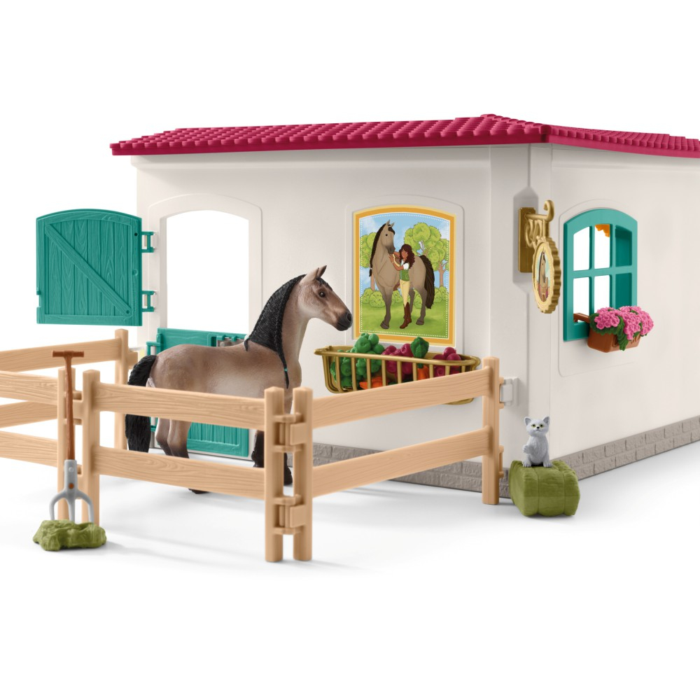 Schleich S 42591 — Седельная комната с лошадью и всадницей — фото 3
