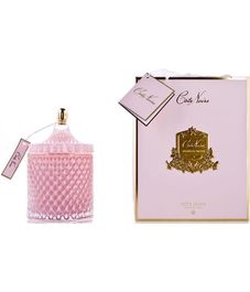 Розовое шампанское, большая розовая свеча Арт-деко с кисточкой, Cote Noire