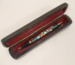 Ручка Паркер в шкатулке с ручной росписью "Ромашки и маки"