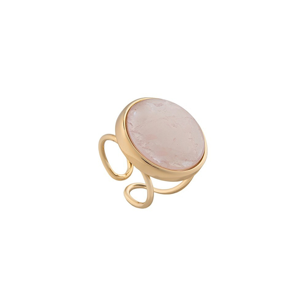 Кольцо Possebon Pearl Quartz Rose 16.5 мм K0948.9 R/G