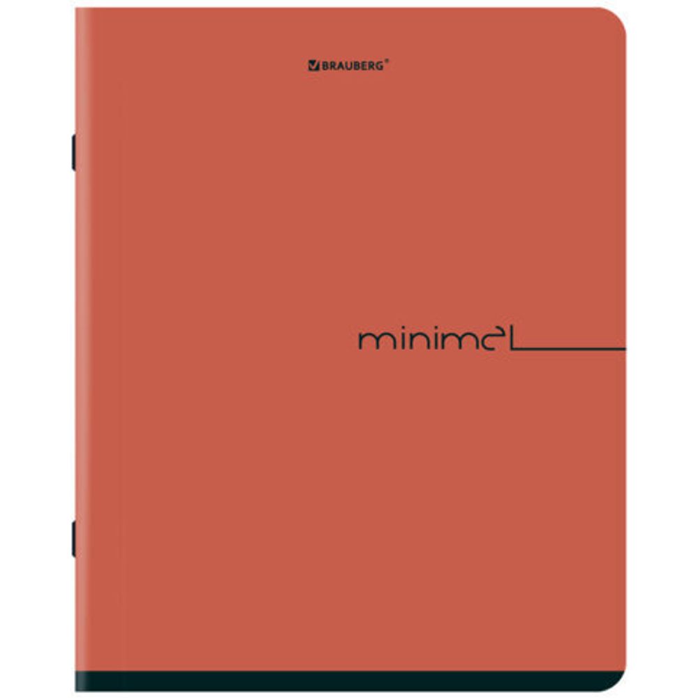 Тетрадь А5, 48 л., BRAUBERG, скоба, клетка, SoftTouch, "Минимал_Цвет", (микс в спайке), 405329