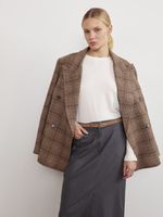 БАЗОВЫЙ ТОНКИЙ РЕМЕНЬ С ТРЕУГОЛЬНОЙ ПРЯЖКОЙ ЗАМША КАПУЧИНО