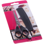 Ножницы для стрижки волос с расческой «Barber», прямые, 16,5см