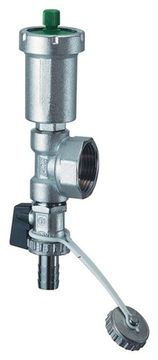 Узел для коллектора FAR 1" ВР с воздухоотводчиком, сливным краном хромированный FK 4070 138