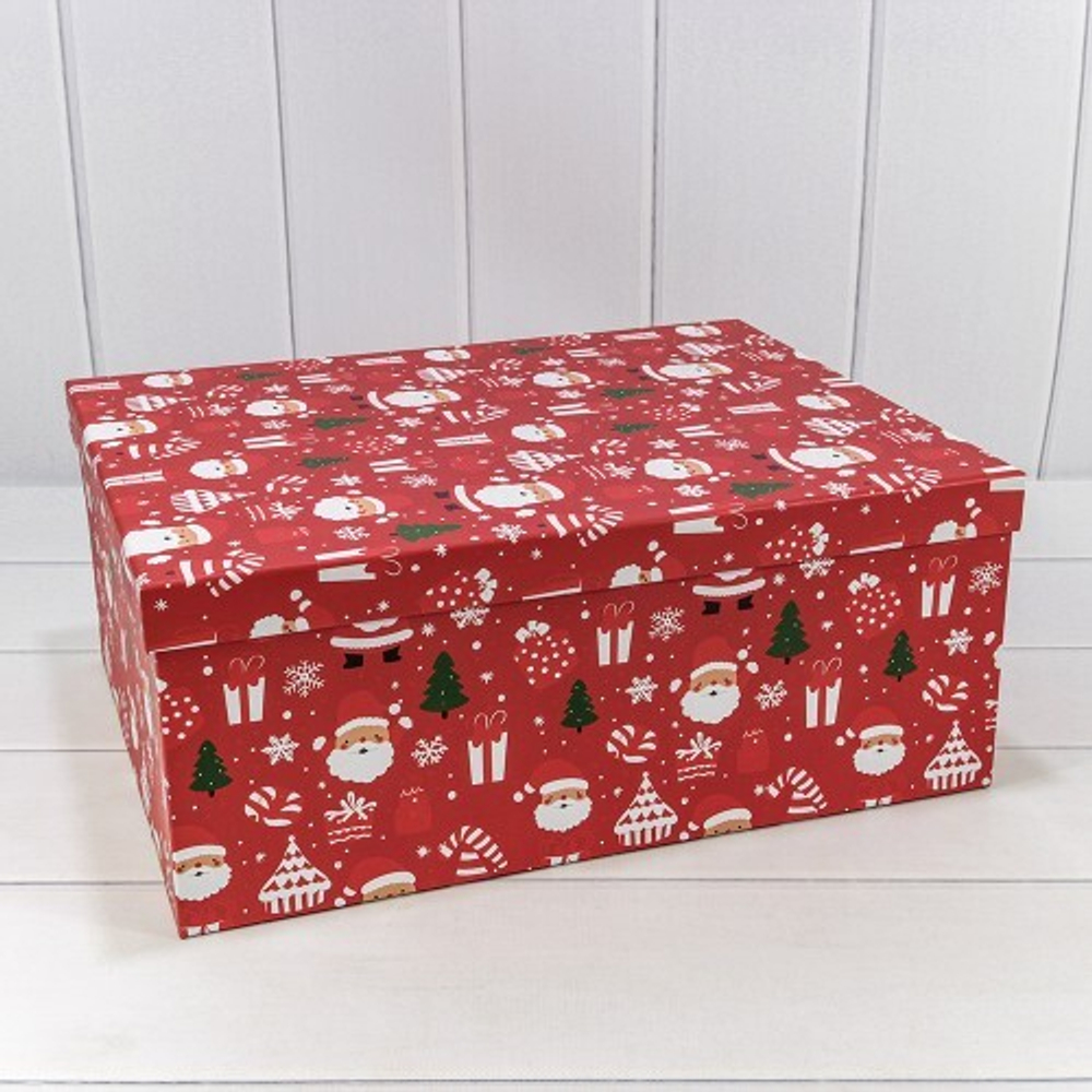Коробка 42.5 х 33 х 17.6 см Набор 15 шт "Новый год" (Красный)