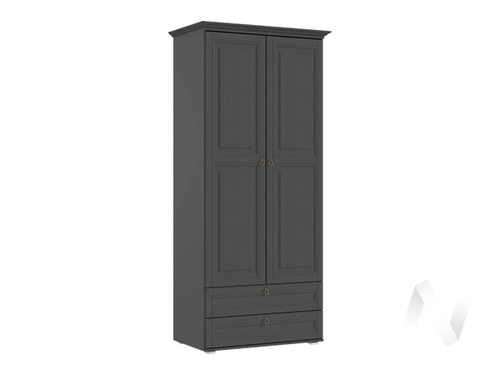 Шкаф платяной Гостиная Престиж-1 (графит/графит структурный)