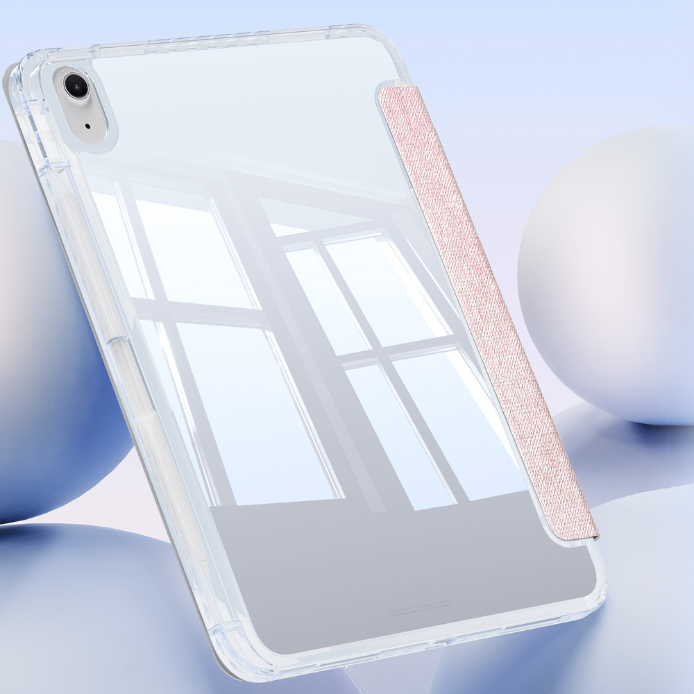 Чехол книжка розового цвета от Dux Ducis для iPad 10 (2022-) и iPad 11 (2025-), серия Unid Series Case
