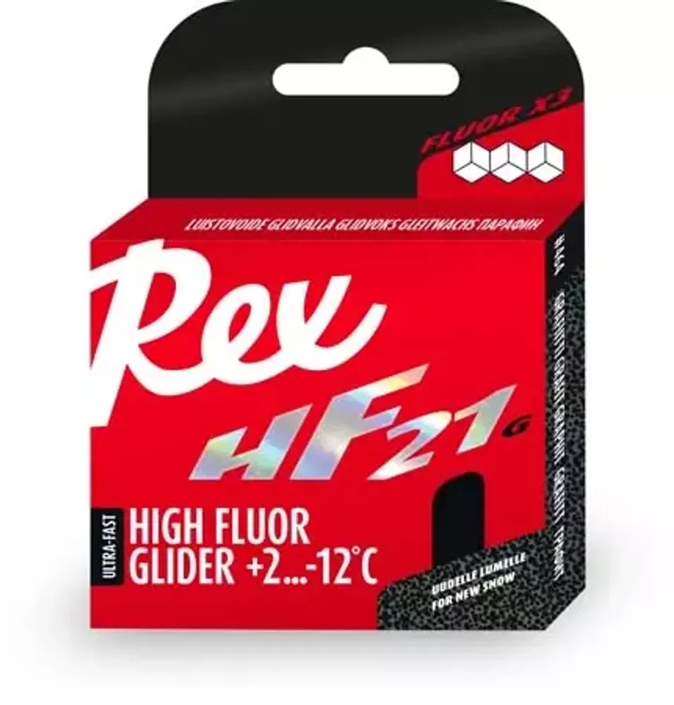 Высокофторовый парафин с графитом REX HF21 Graphite Racing Service Glider, 40г