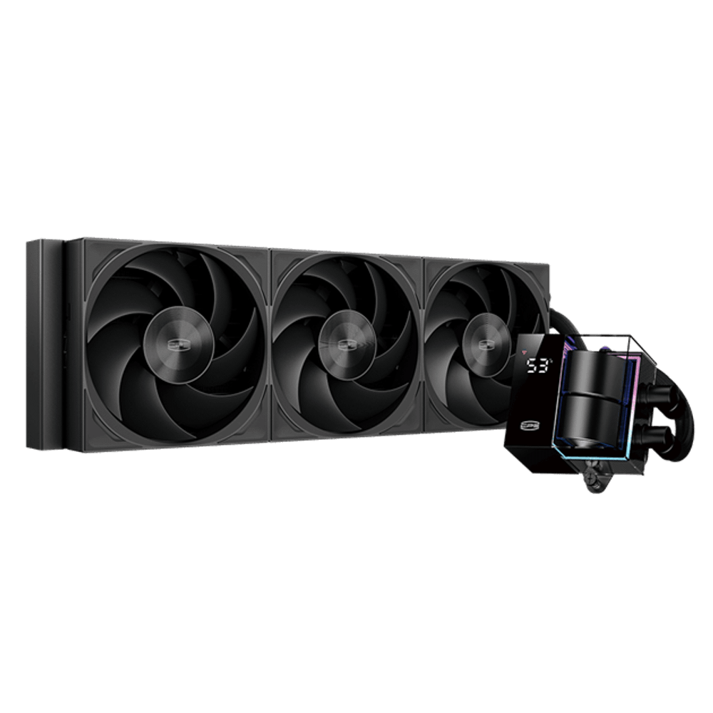 Водяное охлаждение для CPU PCCooler DS360Pro Digital BK, ARGB, TDP 310W, 3x120см, LGA Intel/AMD Черн