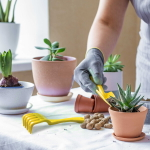 Набор садовых инструментов для персадки InGreen for Green Republic (грабельки,лопатка) цвет спелая груша