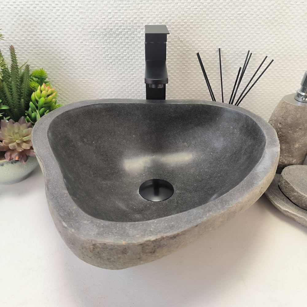 Раковина из речного камня RS-63886 (43*39*15) 0120