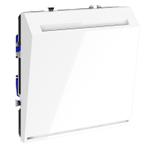 Выключатель встраиваемый VOLTUM S70 карточный 16А, (белый глянцевый)