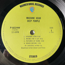 Винтажная виниловая пластинка LP Deep Purple Machine Head (Japan 1972) (No Obi) 1 press