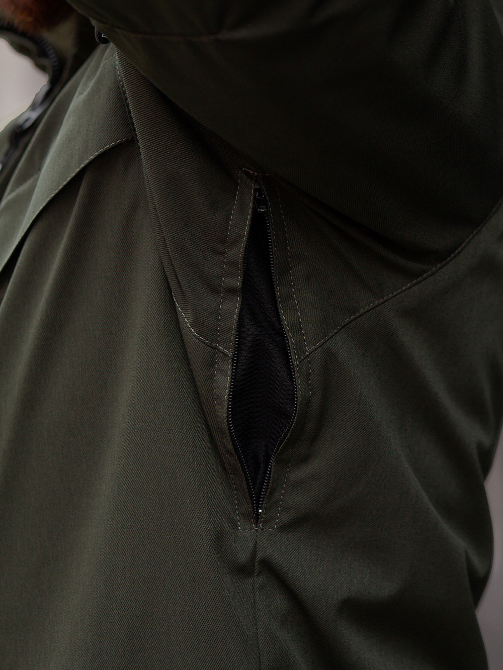 Куртка демисезонная Варгградъ на флисе мужская хаки