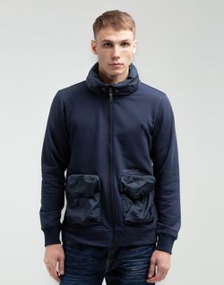 Худи We Don’t Care Rolled Up Zip Hoodie Navy