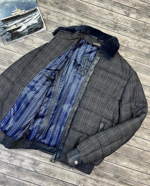 Куртка Stefano Ricci со вставками из кожи крокодила