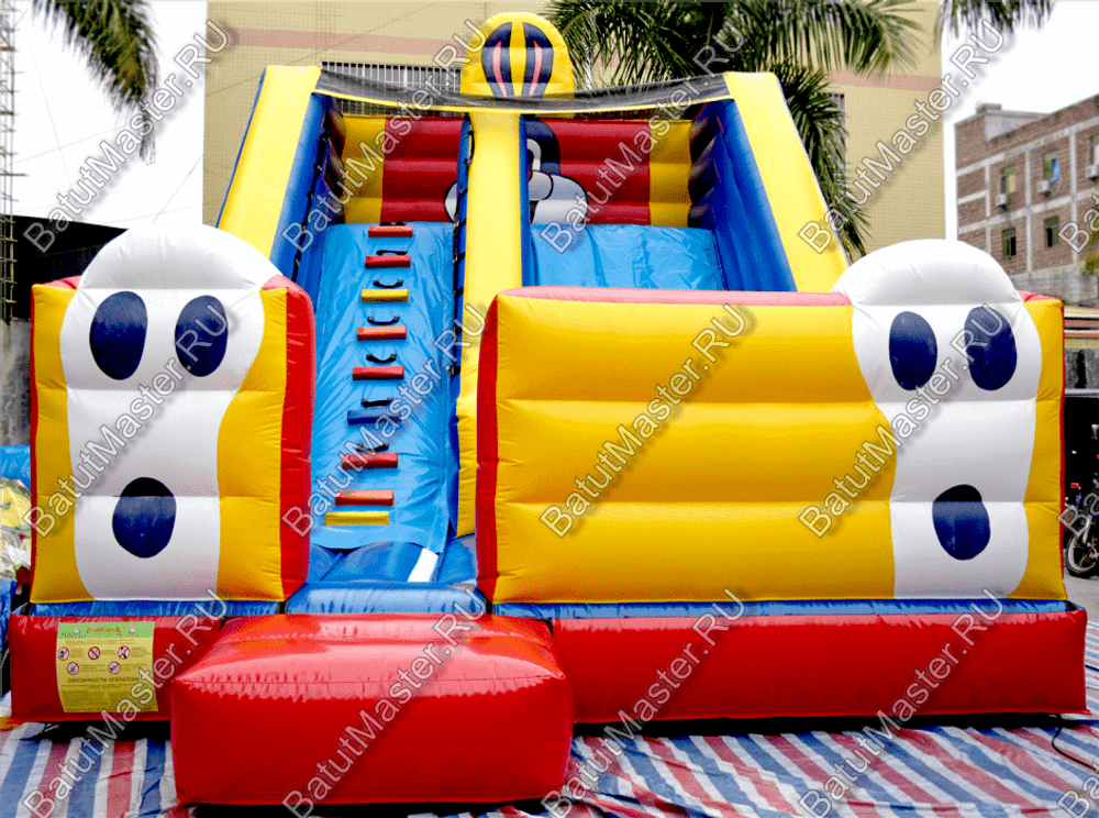 Детский надувной батут-горка "Зайка" 7*4*5 м