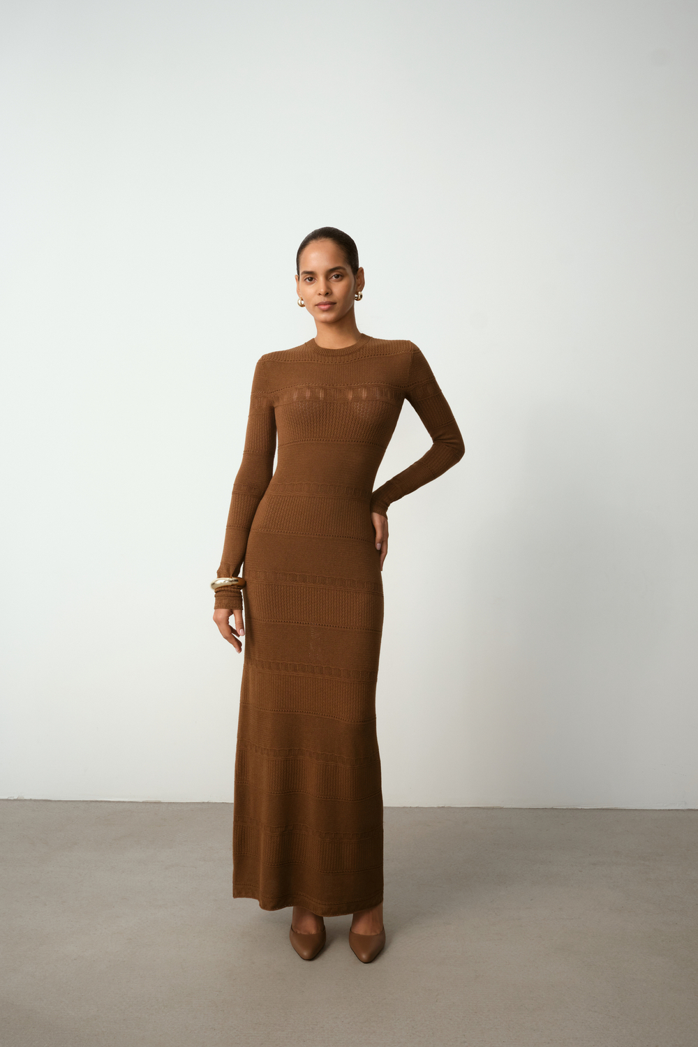 Платье ZELMA, ореховый