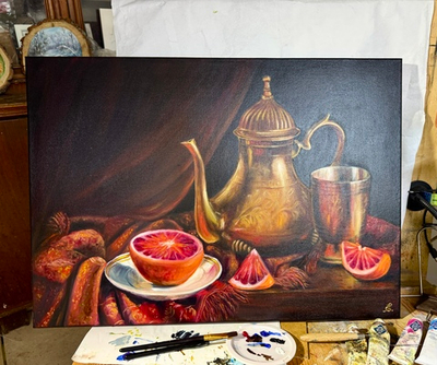 Картина «Восточные мотивы» | Холст, масло 70х50 см | Художница Ефимова Ольга