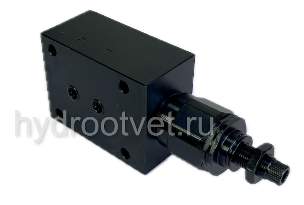 DBDS6P1X/25 - Предохранительный клапан прямого управления Ду6, давление регулировки до 25 бар, тип монтажа - на плиту, элемент регулировки S = винт