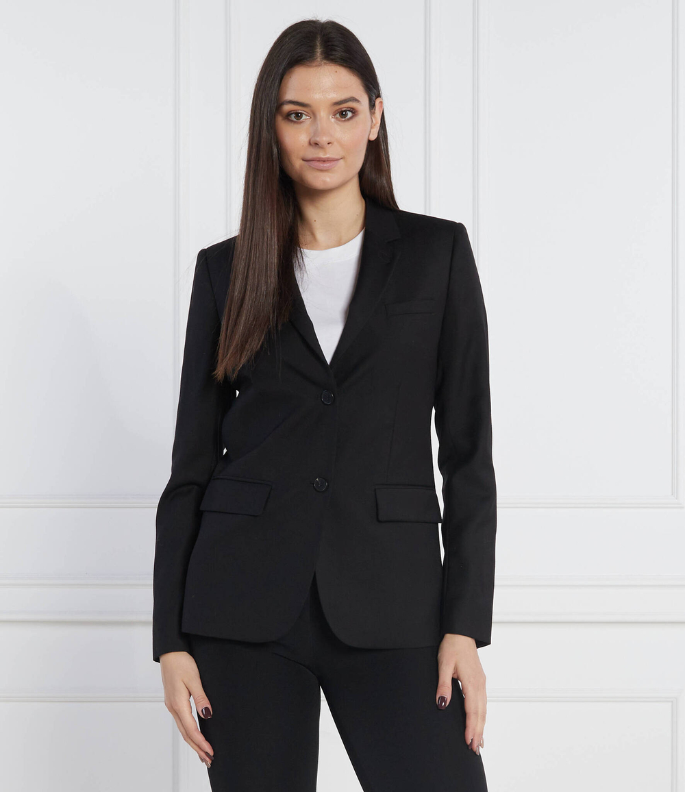 хлопковый пиджак The Kooples - черный(FVES25002K)