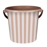 Ведро пластиковое 10л. "Сиеста" Цв. Полоска фраппе (Арт.ВР-1946)