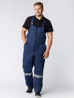 Полукомбинезон зимний Экспертный-Люкс (тк.Смесовая,210), т.синий