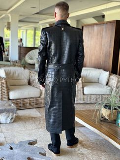 Пальто из кожи крокодила Billionaire JT-128