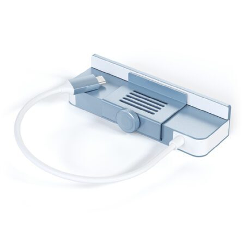USB-концентратор Satechi USB-C Clamp Hub , синий
