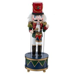GAEM Фигурка декоративная "Щелкунчик" с музыкой и движением, L10,5 W10,5 H30,5 см
