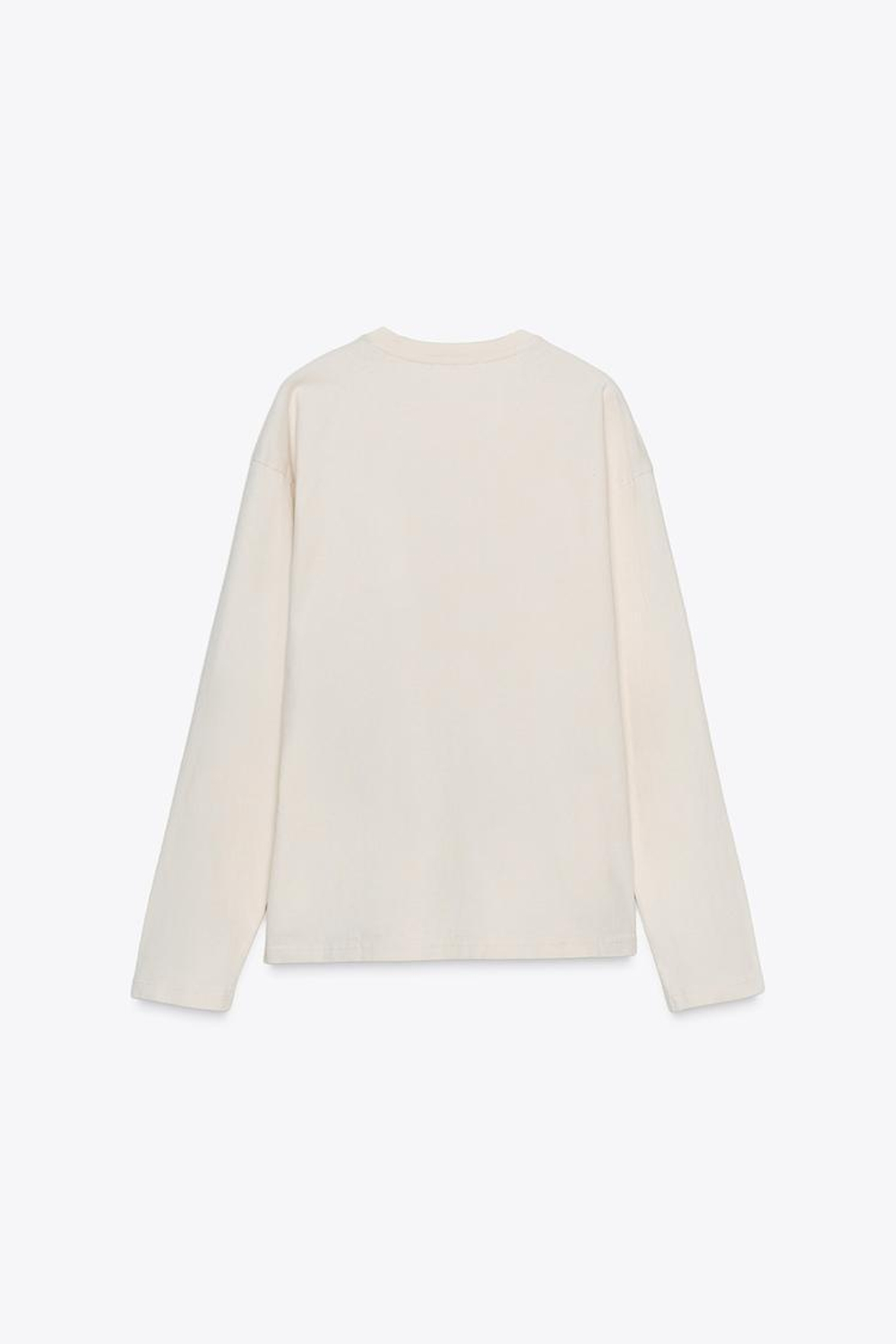 ZARA ФУТБОЛКА С ДЛИННЫМИ РУКАВАМИ, РЫЖЕВАТО-КОРИЧНЕВЫЙ