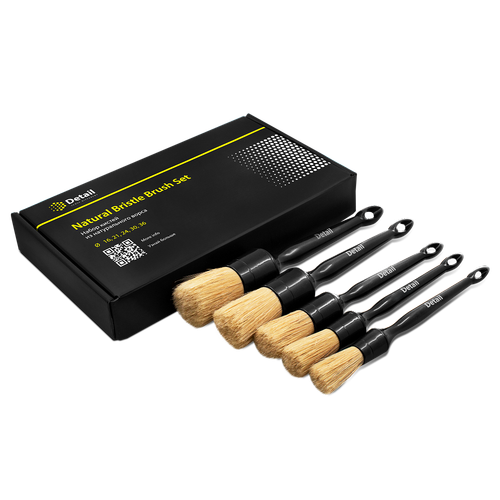 Комплект пластиковых кистей с натуральным ворсом Detail