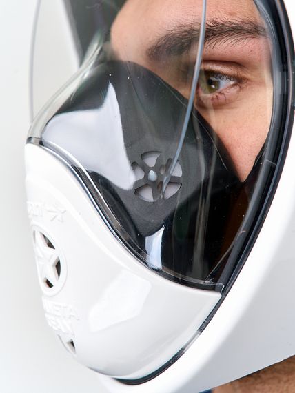 Маска полнолицевая Sargan Планета океан 2.0 белый/черный/черный