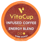 VitaCup, Energy Coffee, темная обжарка, 16 капсул по 11 г (0,39 унции)