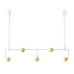 Вешалка для одежды подвесная estique, белая/натуральное дерево